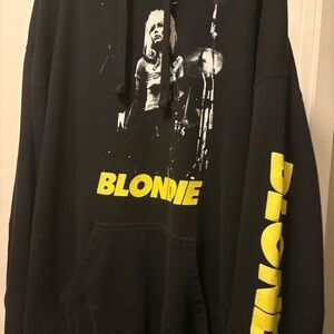 Black Hoodie with Blondie Graphic